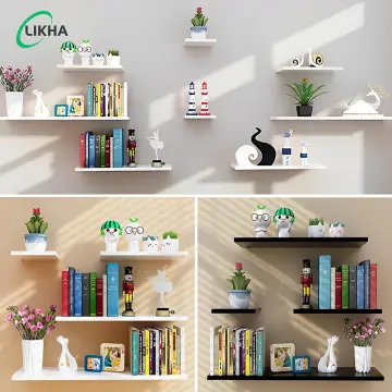 LAIGOO Adhesive Floating Shelf Wall Shelf Non-Drilling, U Bathroom  Organizer Display Picture Ledge Shelf for Home Decor/Kitchen/Bathroom