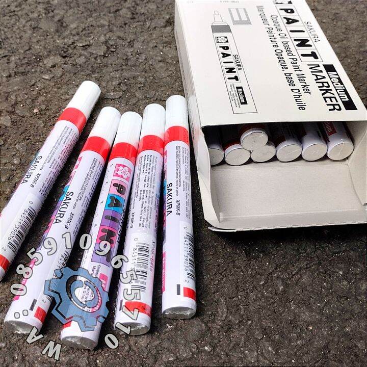 Termurah Spidol Penanda Besi Permanen Solid Marker Warna Merah | Lazada