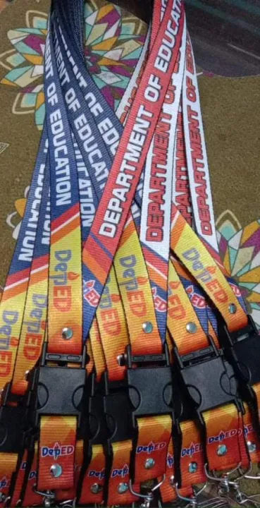 DepEd (white-blue) ID lace/Lanyards | Lazada PH