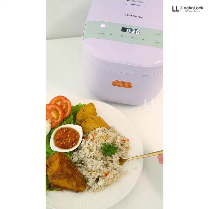 LOW SUGAR RICE COOKER EJR821WHT LOCKNLOCK/LOCK N LOCK/LOCK & LOCK 2 Liter Lazada Indonesia