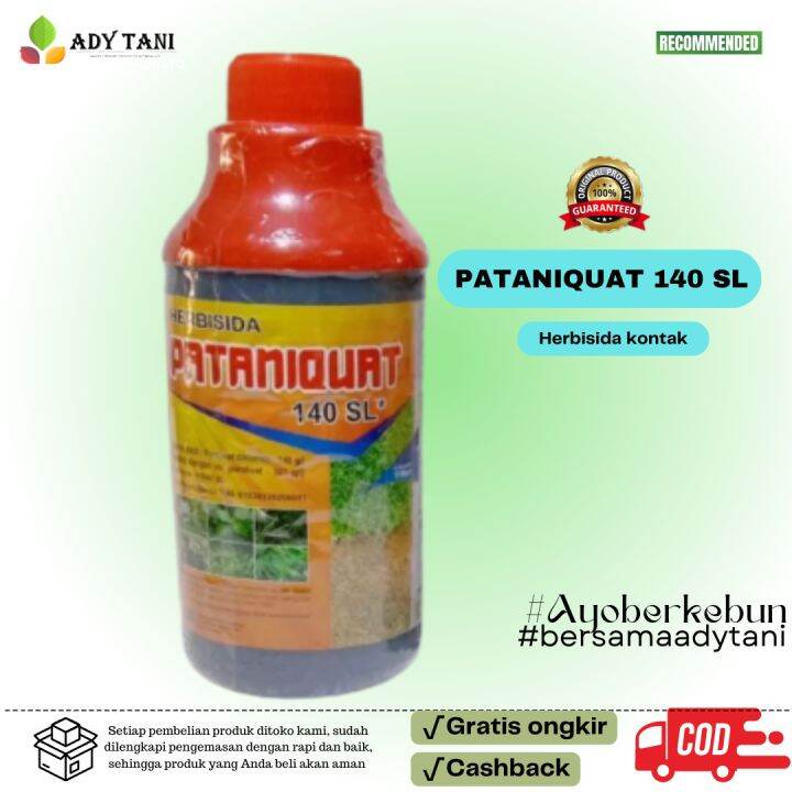 Pataniquat 140 Sl Herbisida Paraquat 1 Liter Obat Rumput Kontak