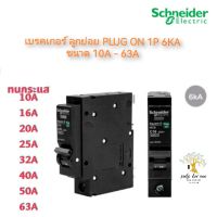 Schneider เบรกเกอร์ ลูกย่อย MCB Plug On 1P 6kA ขนาด 10A 16A 20A 25A 32A 40A 50A 63A รุ่น QO1VSC6T Square D ชไนเดอร์