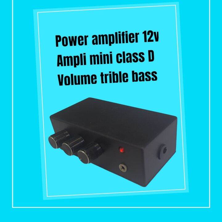 AMPLIFIER AMPLI MINI 12V VOLUME TRIBLE BASS / AMPLI KINI RAKITAN CLASS
