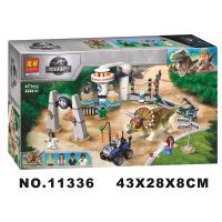 Compatible with Lego Jurassic Series Runaway Triceratops 75937 Childrens Assembled Building Block Boy Toy 11336