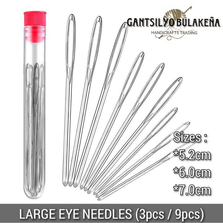 Crochet Needle / Large Eye Needle Metal 3 Sizes per Pack Lazada PH