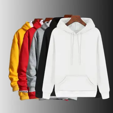 Hooded Long Sleeve Men Jacket Drawstring Zipper Closure Solid Color Casual  Sweatshirt Male Clothing