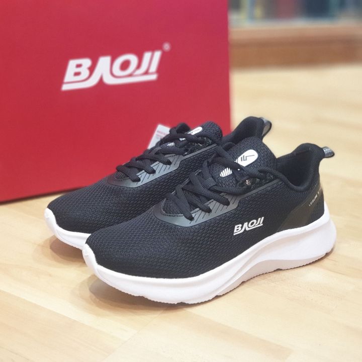 baoji-รองเท้าผ้าใบหญิง-สีขาว-าดำล้วน-สีเทา-และดำพื้นขาว