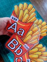 สื่อบัตรผนัง A-Z (เฟรนฟราย)