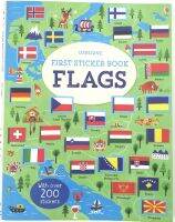 Flags first sticker book ?มาใหม่?สมุดภาพสติ๊กเกอร์ (เนื้อหาเป็นภาษาอังกฤษ)​ Usborne sticker book หนังสือนิทานภาษาอังกฤษ หนังสืออัสบอร์นเน่