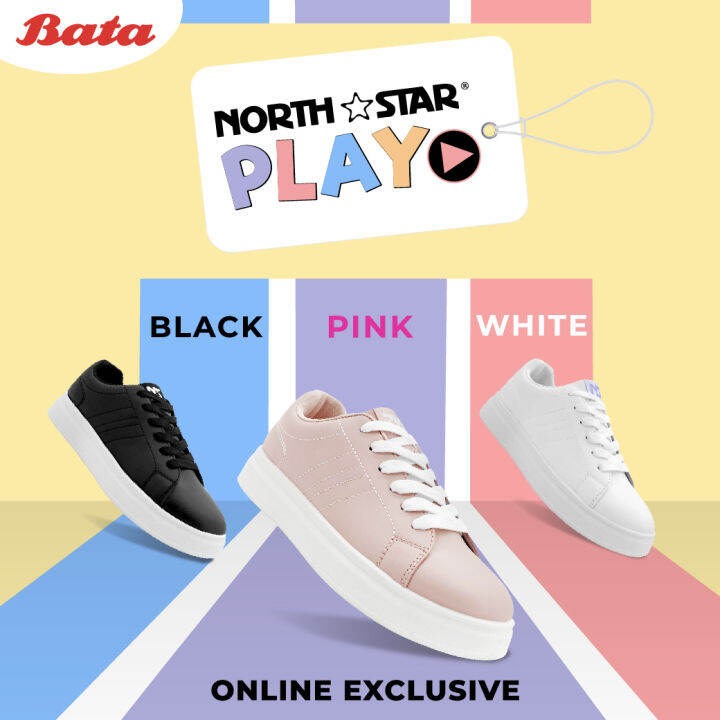 Bata บาจา Exclusive) ยี่ห้อ North Star รองเท้าผ้าใบ ผ้าใบแฟชั่น
