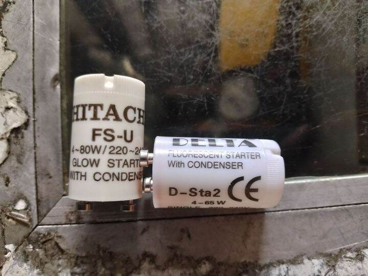 DELTA FLUORESCENT STARTER WITH CONDENSER HITACHI GLOW STARTER PARA SA