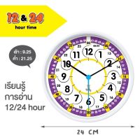 Time Teacher (12 and 24 Clock)
อีกหนึ่งพื้นฐานสำคัญในการเรียนรู้ภาษาอังกฤษในชีวิตประจำวัน
จะเปิดเทอมแล้ว มาเรียนรู้การอ่านนาฬิกา แบบ 12 ชั่วโมง และ 24 ชั่วโมง กันเถอะ
 
เวลาเป็นเรื่องสำคัญ หากลูกเข้าใจได้เร็ว จะช่วยได้มากในการสร้างวินัย การรอคอย และจัดการ