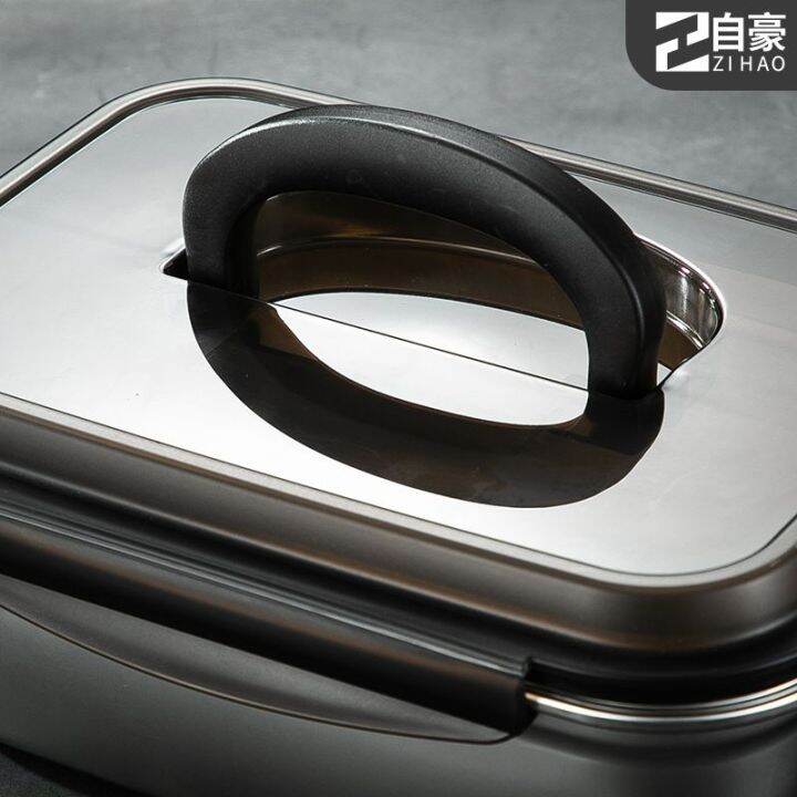 SUS 304 Stainless Steel Rectangular Food Storage Containers 100 Food