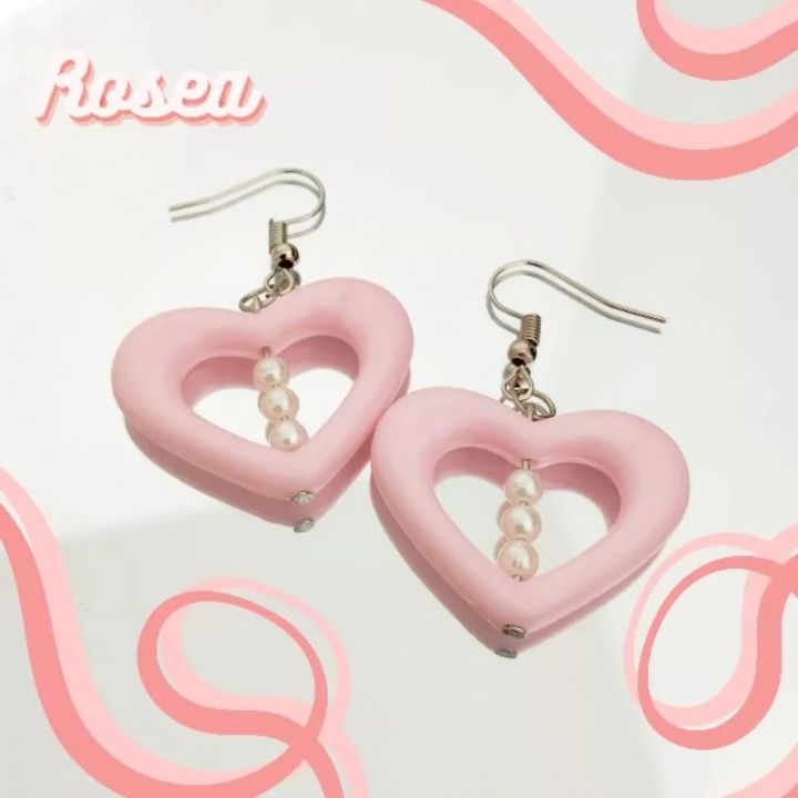 Y2K Aesthetic Heart Earrings