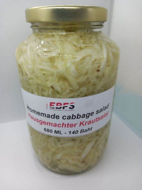 Hausgemachter Krautsalat 680 ml im Glas / Homemade cabbage salat 680 ml ...