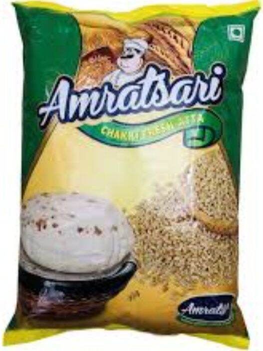 (Amritsari) No.1 India Chakki Atta/Whole wheat flour 5Kg From India