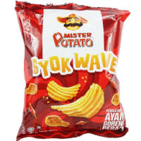 Mister Potato Syok Wave  65 กรัม ห่อใหญ่ นำเข้าจากอินโดนีเซีย