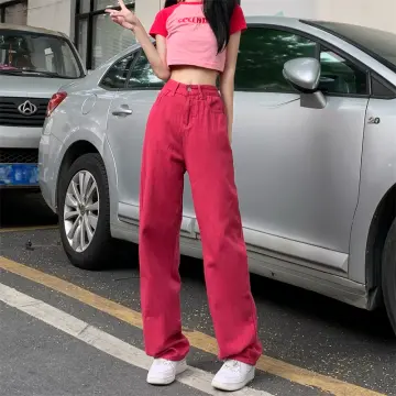 Cheap 2025 red jeans