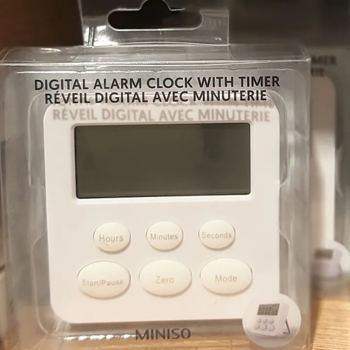 DIGITAL ALARM CLOCK WITH TIMER by Miniso Lazada PH