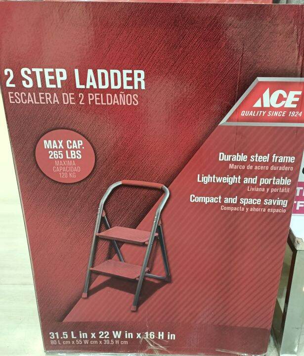 ACE 2 STEP LADDER (MAX CAP 265LBS) Lazada PH