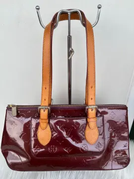 LOUIS VUITTON VERNIS ROSEWOOD AVE HANDBAG AND KEYCHAIN WALLET 100%  AUTHENTIC