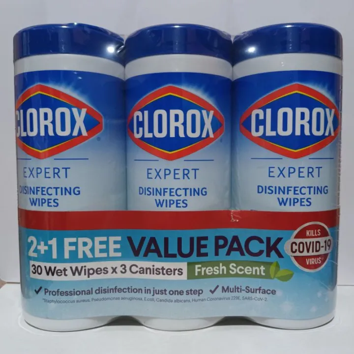 Clorox Disinfecting Wipes Value Pack, (Pack of 3) Lazada PH