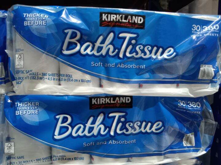 KIRKLAND SIGNATURE BATHROOM TISSUE 380SHT/425SHT 2PLY (USA) 55800 ...