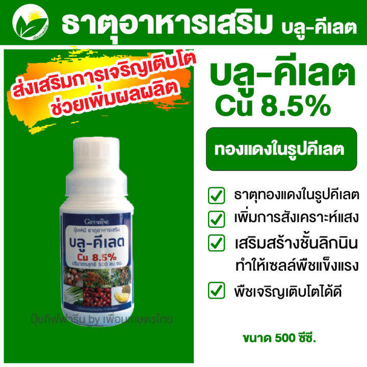 กิฟฟารีน-บลูคีเลต-ทองแดงในรูปคีเลต-cu-8-5-ขนาด-500-ซีซี