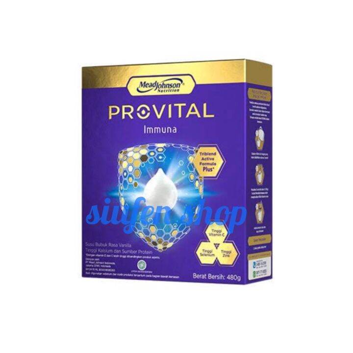 Mead JohnSon Nutrision Provital Immuna 480gr / susu bubuk rasa vanilla