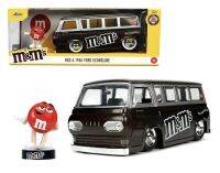 M&amp;Ms 1965 Ford Econoline 1:24 Scale Die-Cast Metal Vehicle with Red Figure