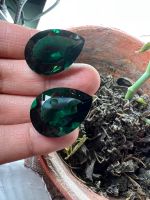 Green Amethyst Pear 15x22mm weight 9 cts Green อเมทิสต์ แล็บ AMETHYST LAB CULTURE 49 กะรัต ( 1 เม็ด) เกรดอย่าง ดี 13x18 MM.( มิลลิเมตร)Quartz Green Tourmaline 15x22mm