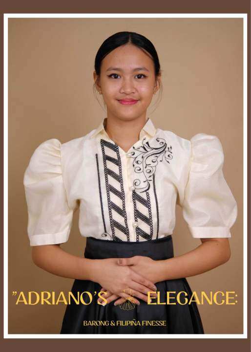 Modern Filipiniana with Pop Sleeves Embroidery | Lazada PH