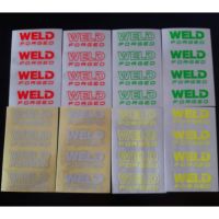 สติ๊กเกอร์ติดก้านล้อ WELD งานตัดได้คัท 1แผ่นติดได้4ล้อ