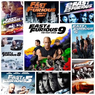 [DVD HD] เร็วแรงทะลุนรก ครบ 9 ภาค-9 แผ่น Fast &amp; Furious 9-Movie Collection (ดูพากย์ไทยได้-ซับไทยได้) แอคชั่น