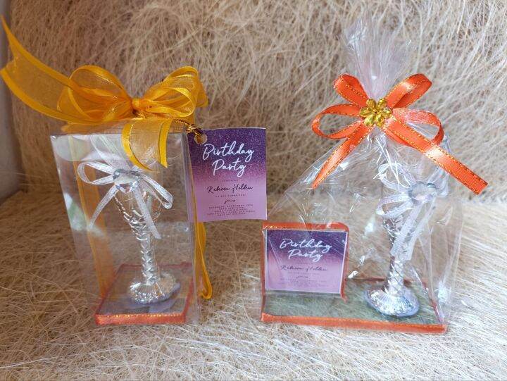 mini wine glass Souvenir for debut wedding and Christening Lazada PH