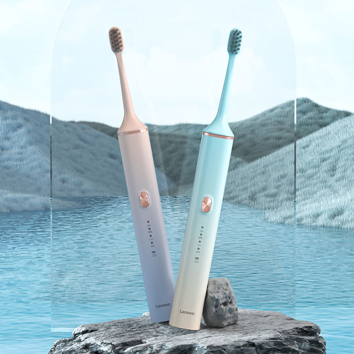 Lenovo Powerful Ultrasonic Sonic Electric Toothbrush Usb Rechargeable Tooth Brush Adult 