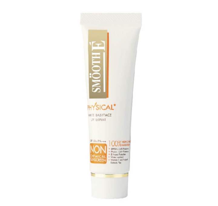Smooth E Physical Sunscreen SPF50+ PA+++ 15 g Beige
