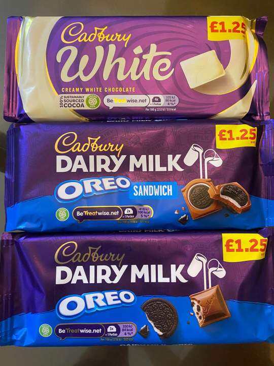 Dairy Milk Cadbury White Dairy Milk Oreo/Oreo Sandwich 120g Lazada PH
