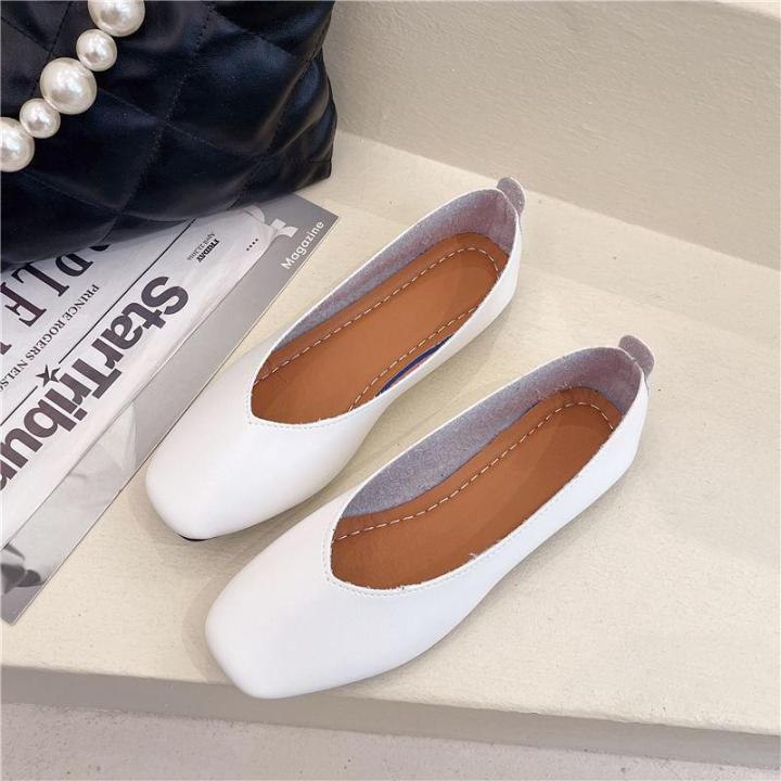 Shu Small Shoes Women s Autumn New Soft Surface All Match Leather