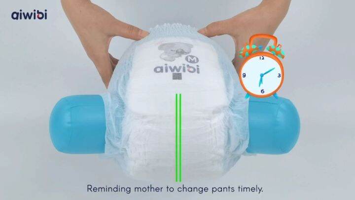 (ยกลัง) Aiwibi ผ้าอ้อมสำหรับเด็ก เเบบกางเกง Premium Baby Pants แพมเพิส ...