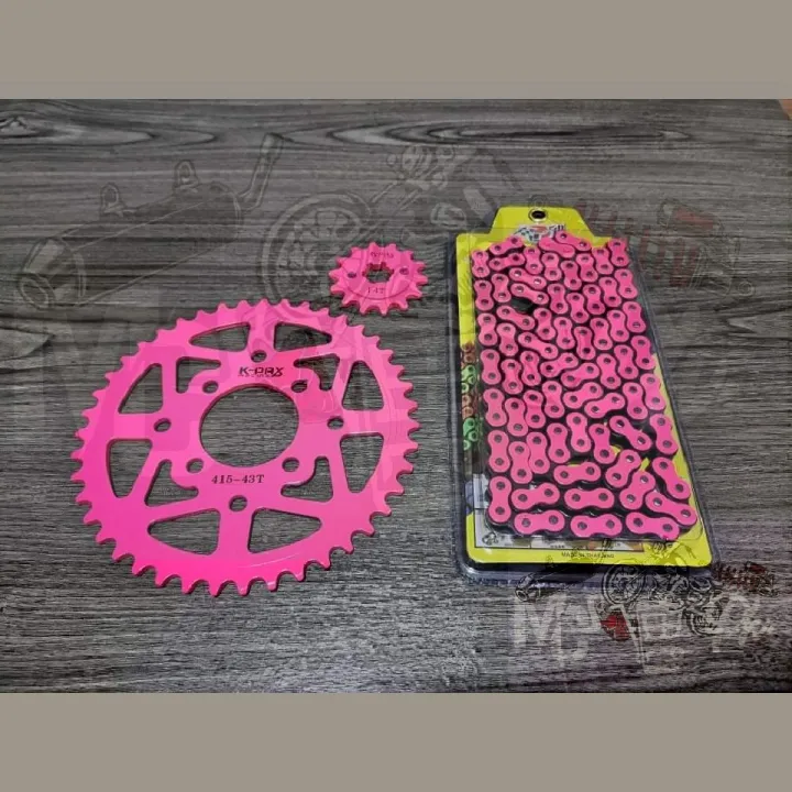 Colored Sprocket Chain Set 14'' 41''/43'', 415130L for Raider150