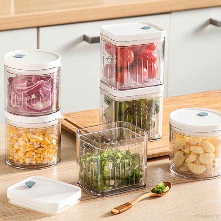 Aesthetic Food Storage Plastic Organize Food Drainer | Lazada PH