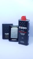 ZIPPO #121FB Antique Silver Plate + 3141 1580-.