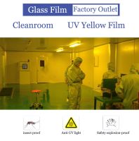 ฟิล์มเหลืองกันแมลง Insect Proof , UV Resistant , Sefety Glass Explosion Proof