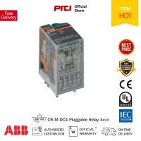 ABB Pluggable Relay ABB ปลั๊กอินรีเลย์แบบใช้งานทั่วไปไม่มี LED รุ่น CR-M DC4 Without LED Pluggable miniature interface relays