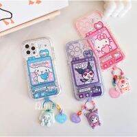 [พร้อมส่ง] เคสโทรศัพท์มือถือ ขอบเรืองแสง พร้อมสายห้อยการ์ตูน สําหรับไอโฟน 14-14pro-14ProMax-13-13Promax-12-12ProMax-11-XsMax-XR-Xs-8plus-7plus