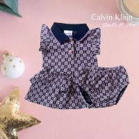 Set Calvin Klein Size 12-5t ?ชุดเดรสกระโปรง เดรส+กางเกงใน สวยน่ารักมาก ⭐แบรนด์แท้ Calvin Klein