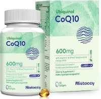 Mistaccy CoQ10 600mg Softgels | High Absorption CoQ10 Ubiquinol Supplement