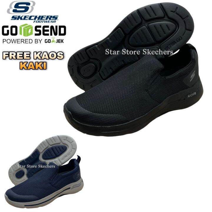 Sepatu Skecher Go Walk Arch Fit Sepatu Pria Slip On Lazada Indonesia