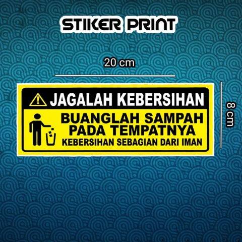 Stiker Jagalah Kebersihan Buanglah Sampah Pada Tempatnya | Lazada Indonesia